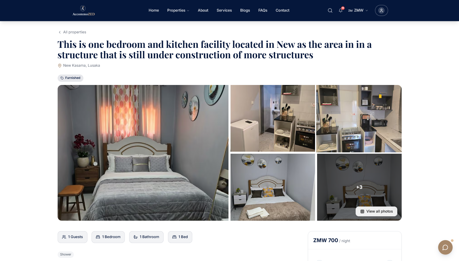 AccommoZED, screen 1