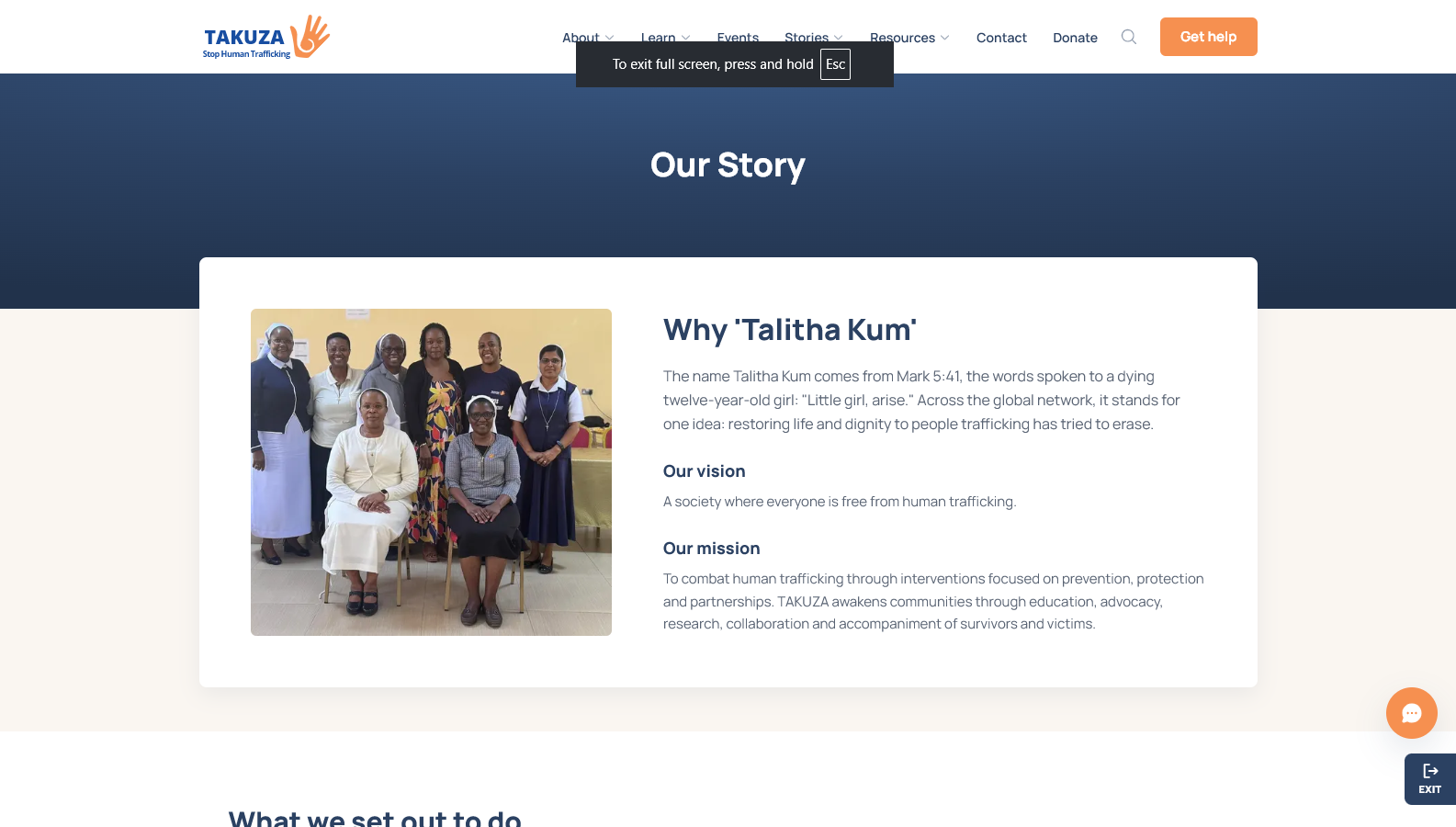 Takuza - Website / Dashboard, screen 1